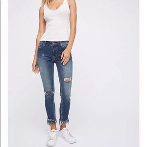Free People great heights fringe skinny jeans size 26
